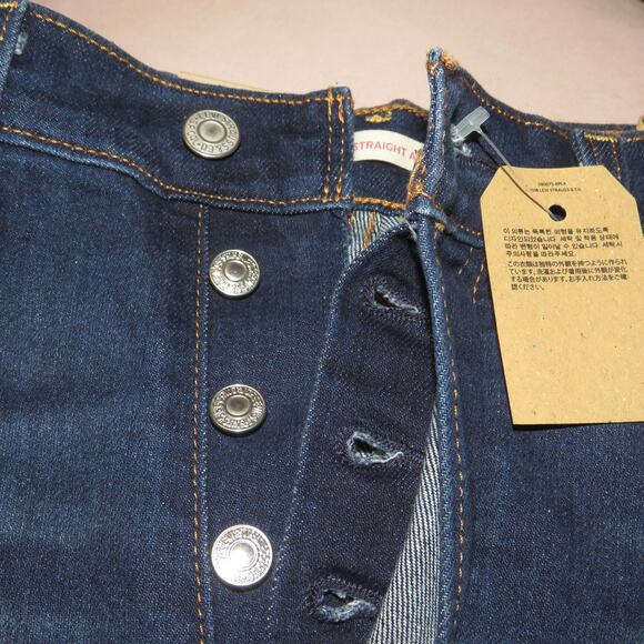 Levi’s Distressed Ribcage Straight Ankle Jeans - Picture 8 of 13